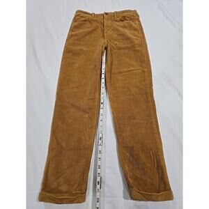 American Eagle Super Stretch Mustard Yellow Corduroy Pants Women’s Size 6